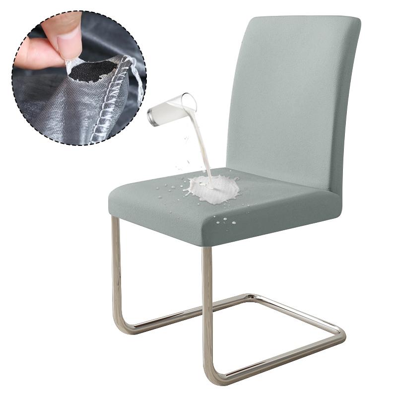 

Водонепроницаемый эластичный чехол для стула для столовой, кухни, свадьбы, отеля, банкета, ресторана, противогрязный чехол для сиденья, домашний декор 1 Piece