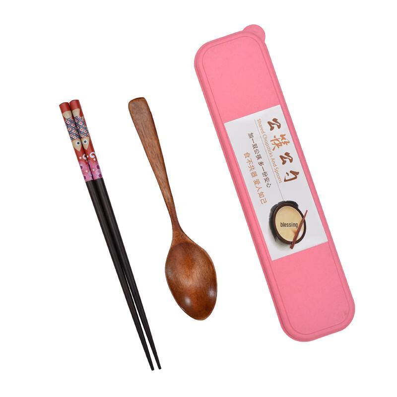 DREAM Portable Wooden Chopsticks & Spoon Set