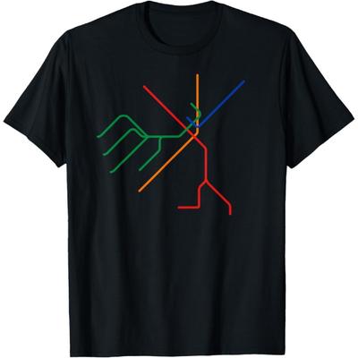 Boston T Subway Map Shirt MBTA Art Tee T-Shirt