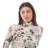 Off White Womens/Ladies Chine Sec Skin Twist Long-Sleeved Top