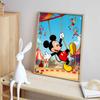 Disney Diamond Painting Kit DIY Round Home Wall Decor Adult Handmade Gift Circus Mickey Mouse Fun Acrobat Show