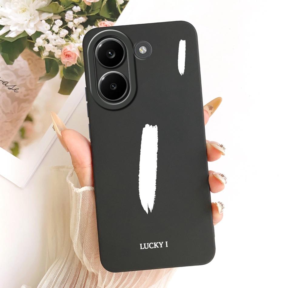 For Xiaomi Poco X8 Pro / X8 Pro Max Lucky Initial Letter Phone Case For Poco X8Pro X 8 Pro Max 5G Soft Silicone Cases Bumpers