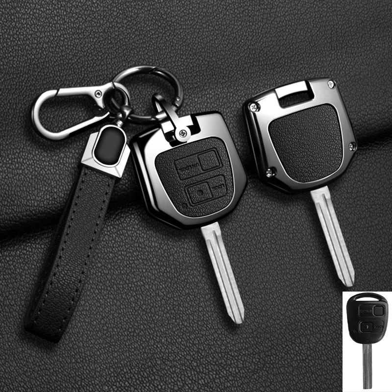 Zinc Alloy Key Case Cover Shell Fob Holder For Toyota FJ Cruiser Land 2008-2014 Yaris Echo For Lexus ES GS LS IS RX SC LX RX400h