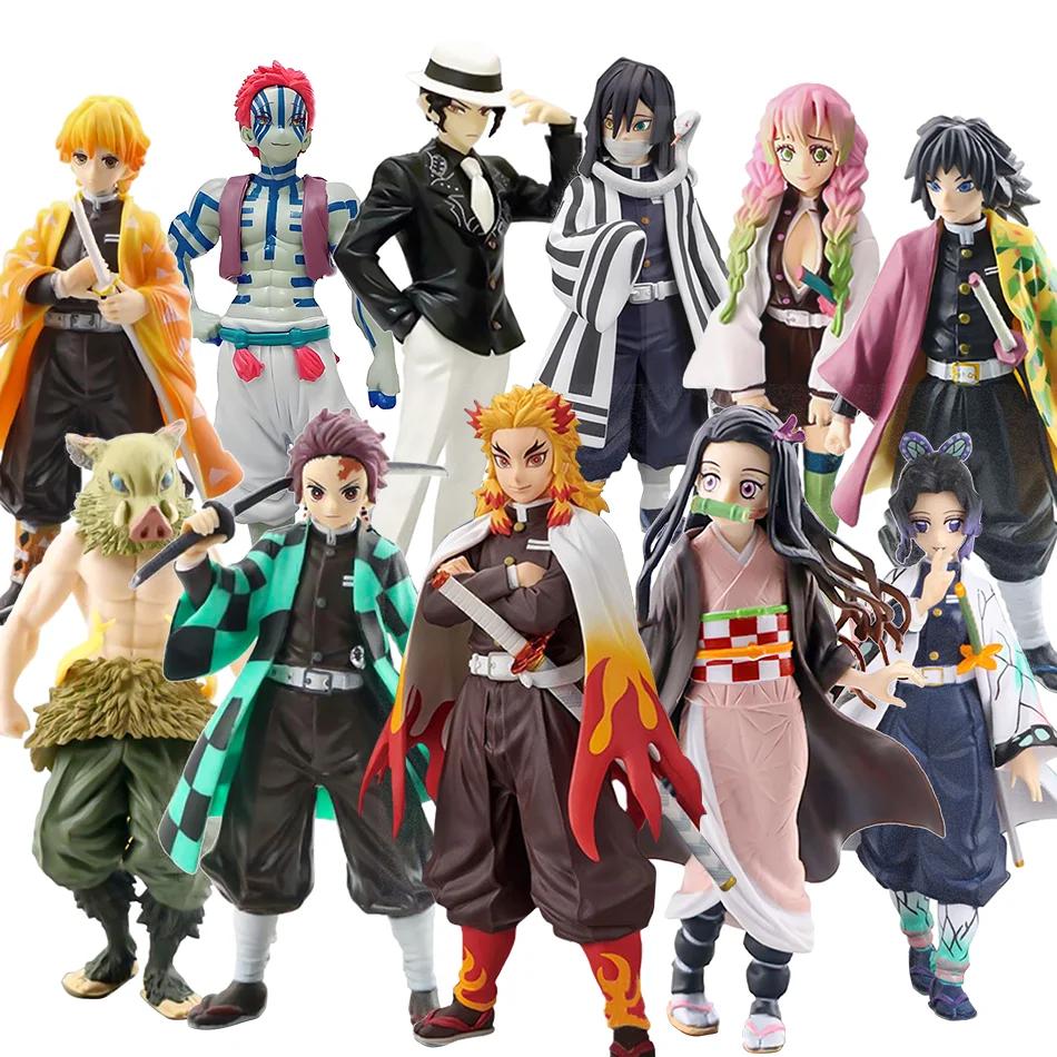 Blooded Anime Ghost Slayer Character Zaomen Charcoal Jiro Zaomen You Bean Figurine PVC Model Desktop Decoration Ornament