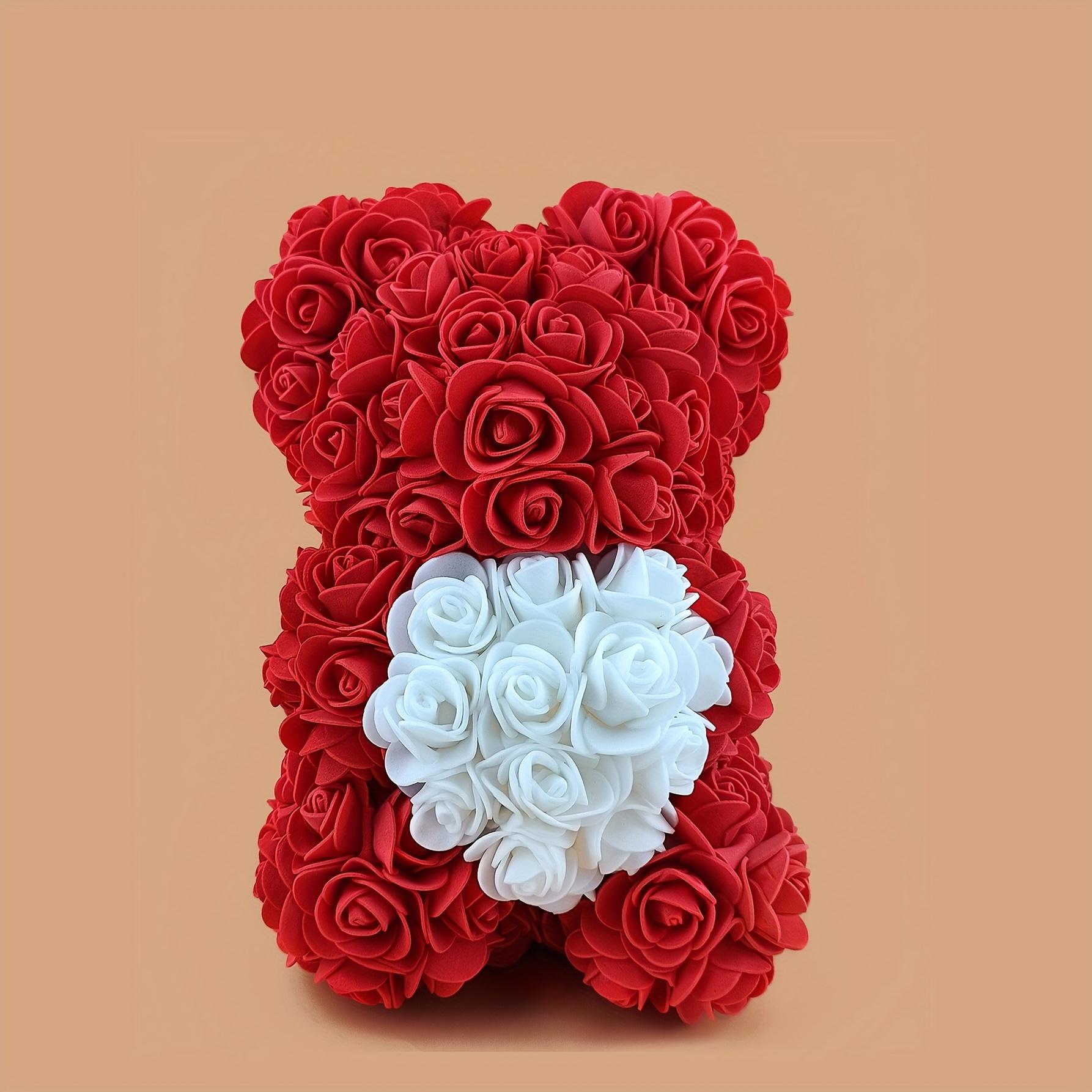 

Rose Bear Artificial Foam Flowers, The Perfect Gift for Valentine S Day, Mother S Day, Anniversaries, Weddings, Birthdays, And Home Decoration. червоний