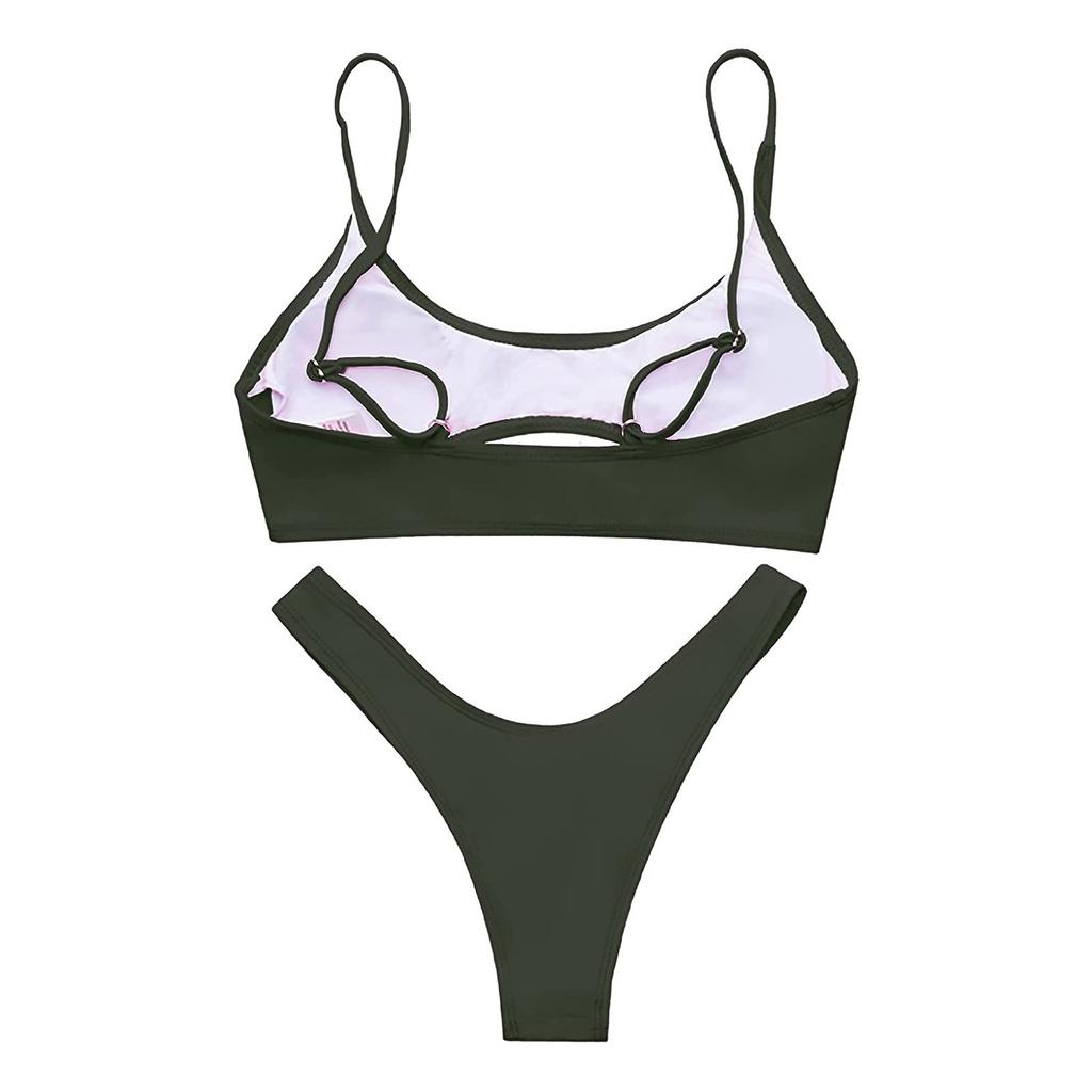 Women's Striped Printing Padded Push Up 2 Piece Bikini Sets Swimsuits Beachweart