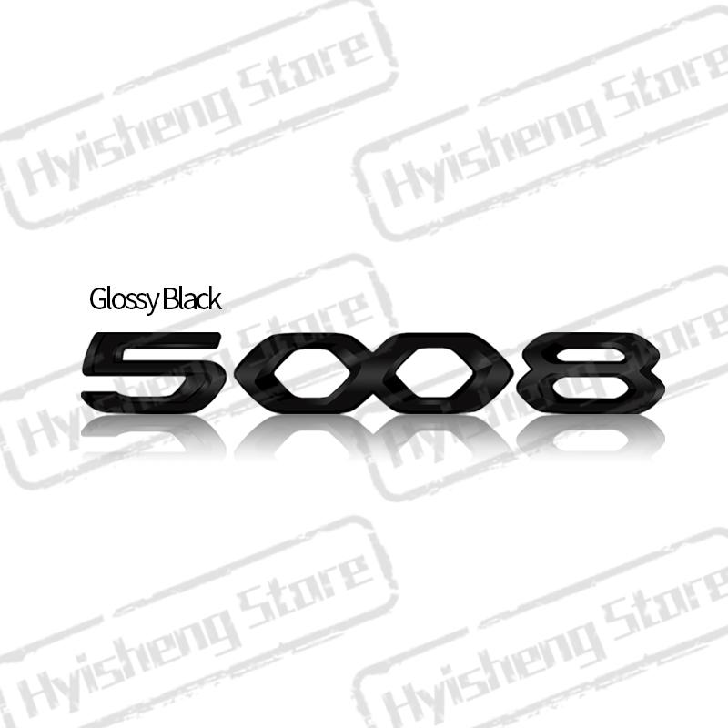 Metal Car Styling For New 2008 3008 4008 5008 Tricolor Blue White Red Sticker Front Hood Badge Rear Trunk Body Emblem