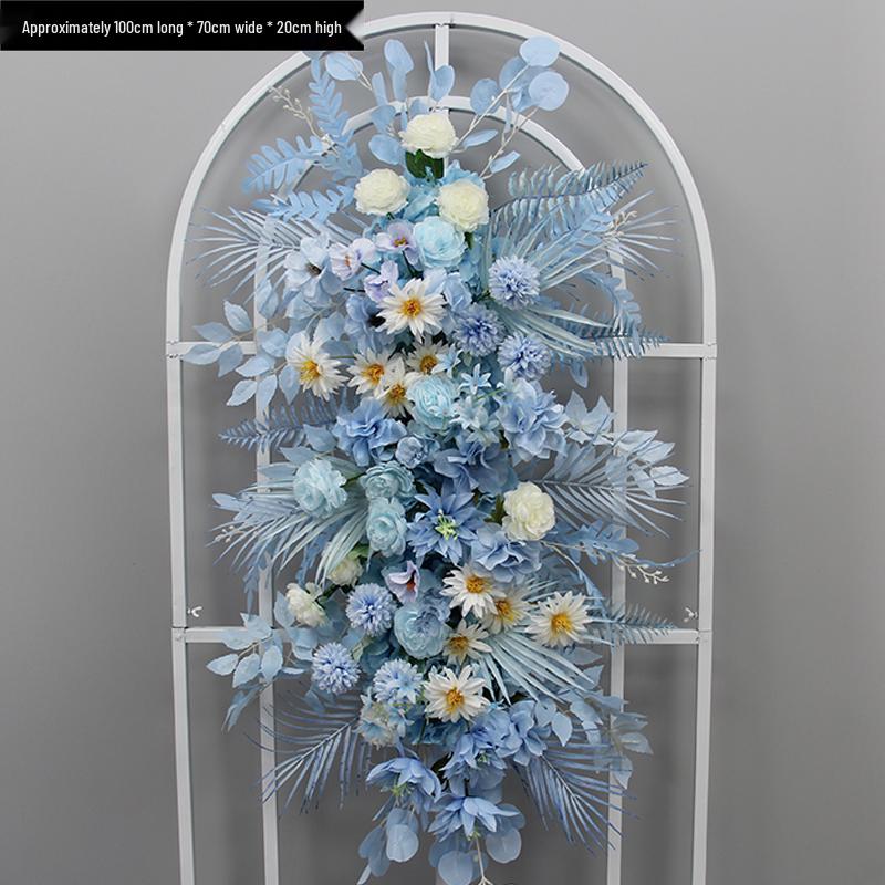 Blumen Kunstseide Blumenstreifen Set: Lange Hängegang-Anordnung & Hochzeitsaal-Dekor