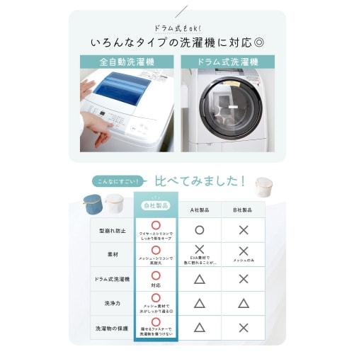 atRise Bra Net Laundry Bag, Bra-Proof, Drum-Wash Compatible, Shape-Retaining, Thorough Washing, Mesh, Round, Laundry Protection (White)