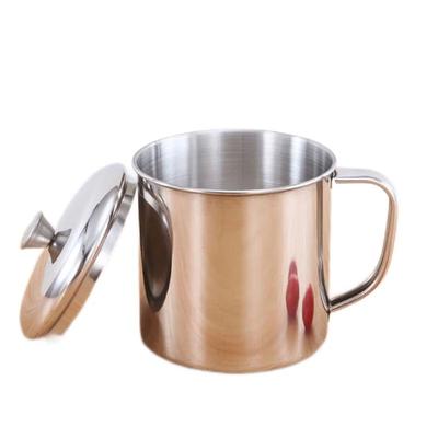 Homeglen 304 Edelstahlbecher mit Deckel und Henkel
