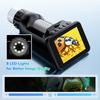 Digital Microscope with 8 LED Lights 2.8 Inch Screen Handheld Magnifier Camera USB PC View 1080P Video Anti Shake