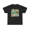 Unisex Adult T Shirt Vintage Style Abstract Cars Mid Century Modern Art Racing