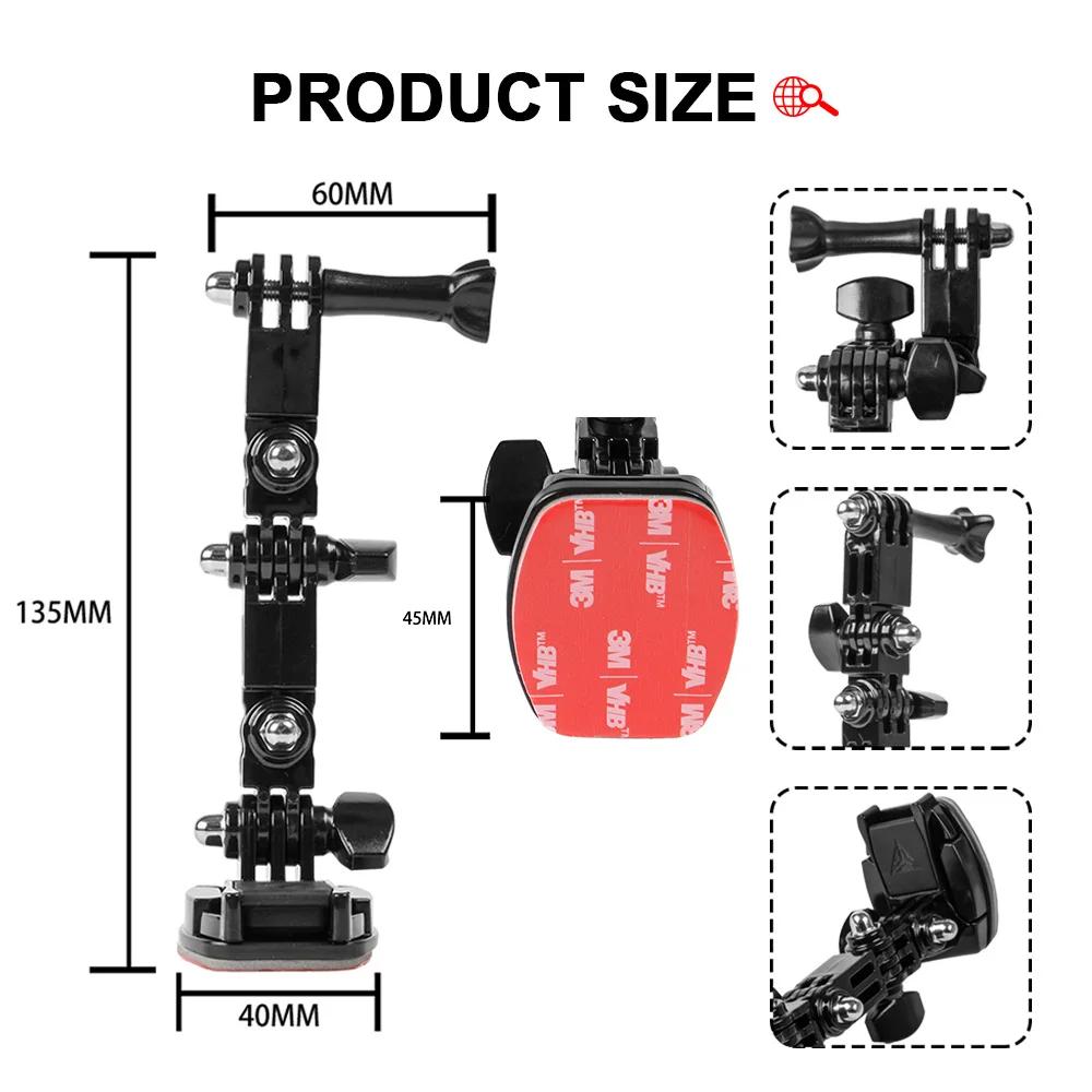 Motorcycle Helmet Chin Camera Gopro Support Bracket For BMW For VOGE For Honda Adjustable Sports Riding Recorder Mounting Holder