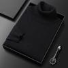 Men's Slim Fit Wool High Neck Sweater - Autumn/Winter Warm Knitwear in Solid Colors