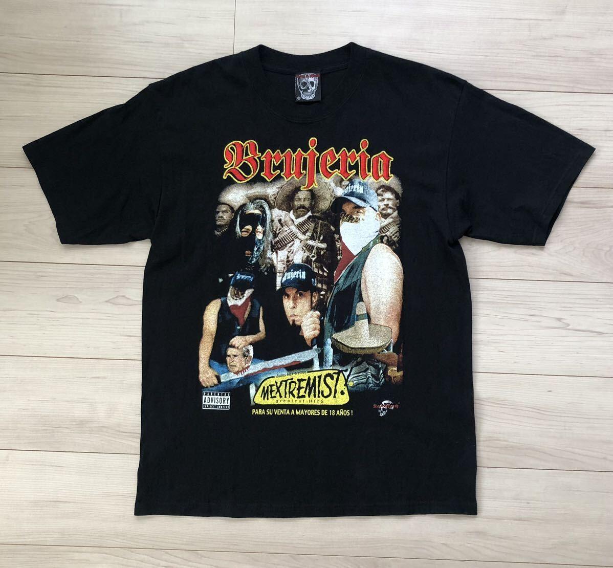 Brujeria MEXTREMIST Band T-Shirt Black L Hardcore Death Metal Tee S