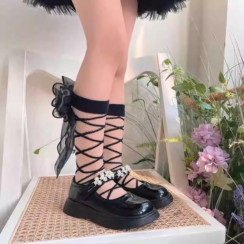 Nylon Girl Socks With Antibacterial Breathable Moisturewicking For Children Spring Summer