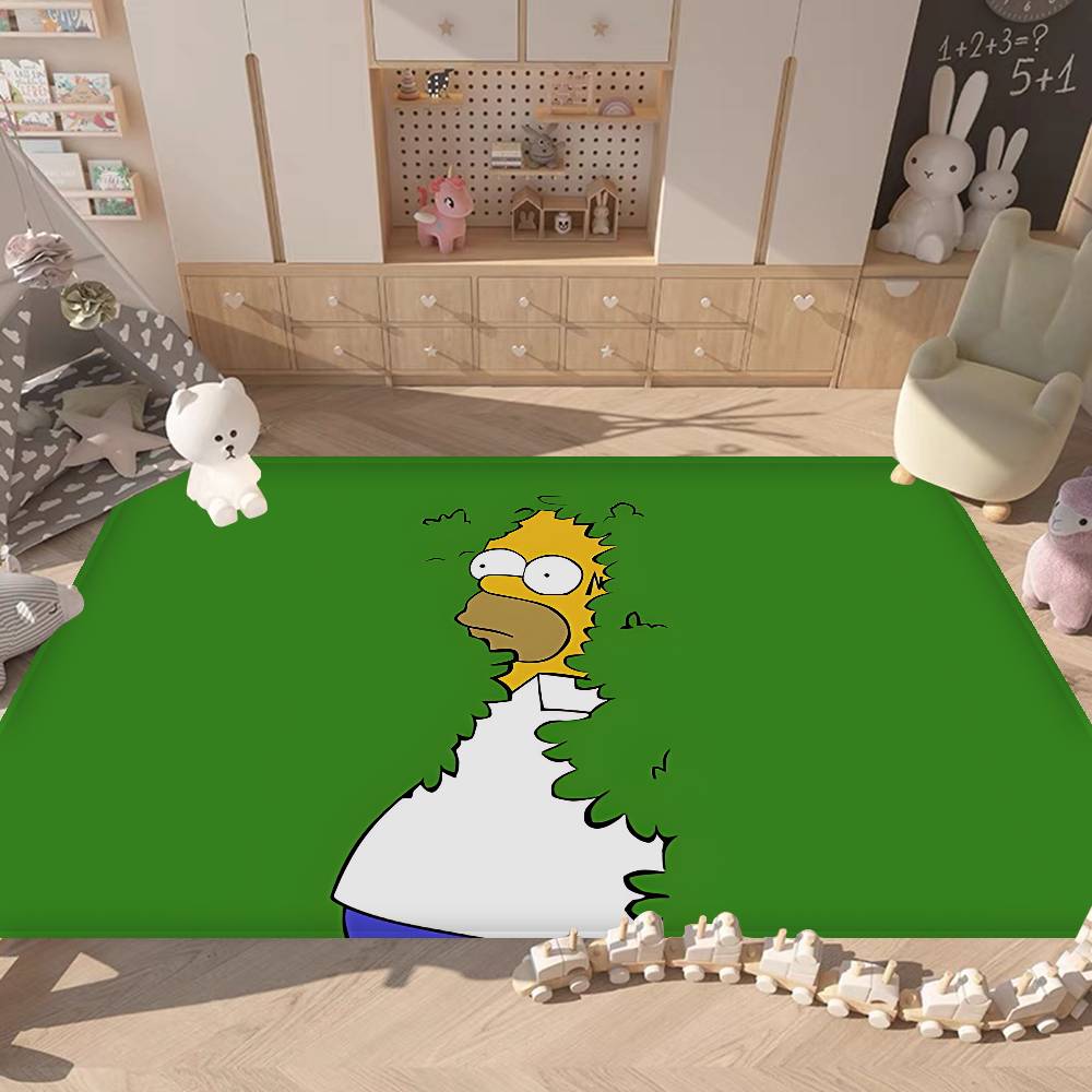 Cartoon The S-Simpsons Floor Mat Rectangle Anti-slip Home Soft Badmat Front Door Indoor Outdoor Mat Welcome Doormat