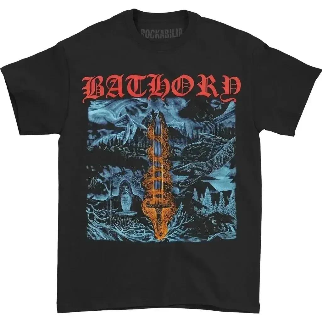 2026 Bathory Black Metal Venom T-shirt Hommes Femmes Décontracté Mode Hip Hop Streetwear Manches Courtes T-shirt Coton Tops d'Été Vêtements
