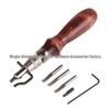 7-in-1 Leather Crafting Tool: Groover, Skiver, Creaser, Edge Liner, and More