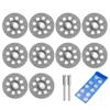 12Pcs/Set 22Mm Hss Circular Saw Blades Cutting Disc Set Metal Cut Off Wheel For Dremel Rotary Tool