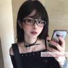 Ochelari Y2K Noi cu Anime Plângând Picurând Lacrimi Unisex Cadru Negru pentru Ochelari Modă Retro Kawaii Accesorii Cosplay Halloween