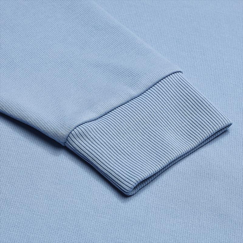 Fila Heritage Fashion Classic Simple Comfortable Casual Versatile Knitted Crew Neck Sweatshirt Men Sweatshirt Sky-Blue F11M548217FBU