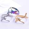 Meeresfisch Ring Öffnungsverstellbar Edelstahlringe Für Damen Herren Zubehör Steampunk Schmuck Tier Bague Anillo Hombre