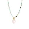 Ins Style Natural Stone Bead Freshwater Pearl Pendant Collarbone Necklace Small Fresh Light Luxury Item Accessory for Women