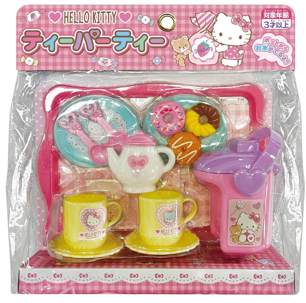 Muraoka Hello Kitty Tea Party Pretend Play Toy for Girls, Ages 3 and Up