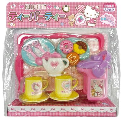 Muraoka Hello Kitty Tea Party Pretend Play Toy for Girls, Ages 3 and Up