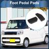 FUELHOOD 2 Pcs Automatic Foot Pedal Pad Foot Axle Pedal Cover for Suzuki Pascia MK54S MK94S / Aluminum Alloy Black