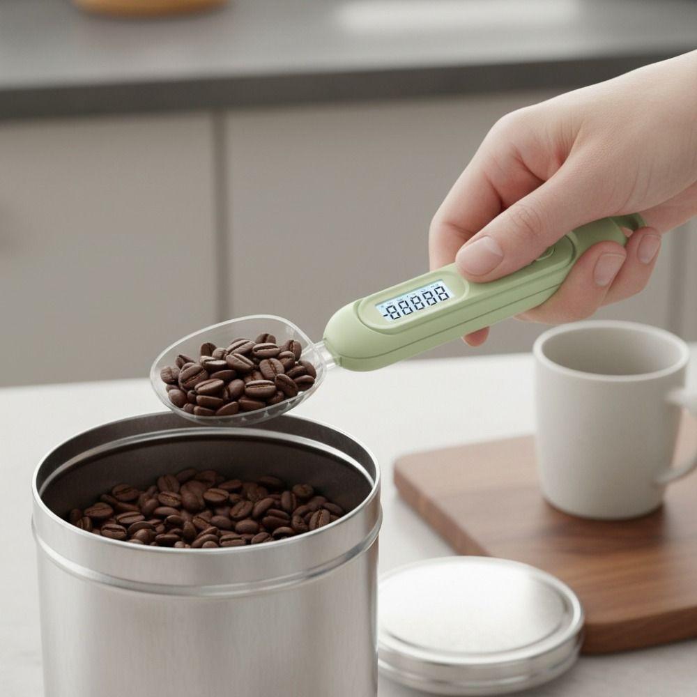 Electronic Digital Spoon Scale LCD Screen High Precision Pet Food Measuring Spoon Mini Convertible Units Coffee Scale Flour