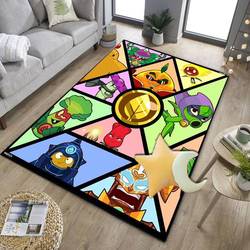 Vibrant Battle Zombies Office Rug Chair Mat, Game Carpet, Suitable for Front Door, Bedroom, Living Room, Desk, Holiday Gift