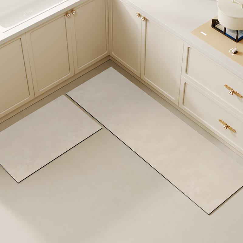 

VIKAMA High-quality coral velvet mud floor mat, household absorbent anti-slip floor mat, kitchen floor mat 40X60CM1.3X2FT