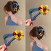 Contrast Tone Triangle Hair Clip Versatile Style Updo Hair Accessories Hollow Hair Clip  For Women