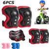 6Pcs/Set Kids Boy Girl Safety Helmet Knee Elbow Pad Sets Crianças Ciclismo Skate Bicicleta Capacete Proteção Segurança Guarda