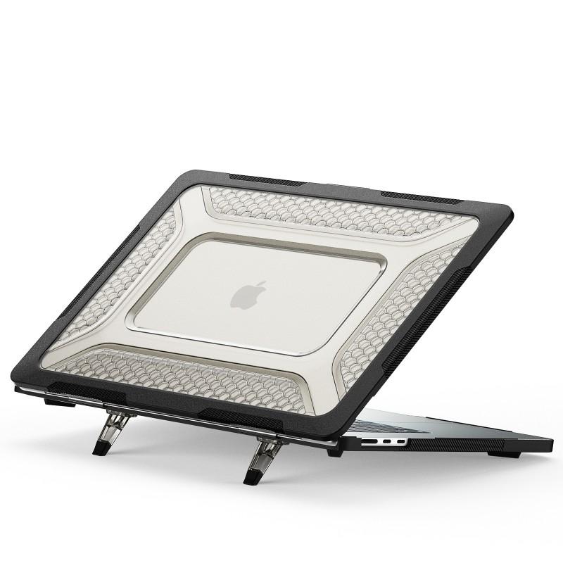 MacBook Air 15.3 Inch Protective Case With Cooling Stand Matte Anti-Slip Shockproof Shell Pro