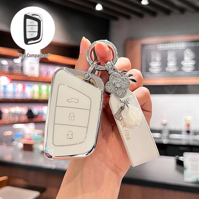 JAC Car Key Cover for Jiayue A5, X4, X7, iC5, iEVS4/7S/T8, Ruifeng S4/S7/M6.