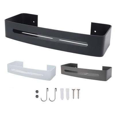 Wandhalterung Badezimmerregal Dusche Badregal Einschichtiges Space Aluminium Badezimmer Schwimmendes Wandregal