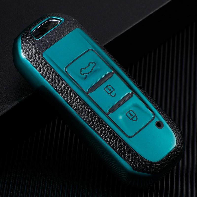 TPU Car Key Cover Baojun 510 730 310W E100 E200 530 630 360 560 Slim Protective Case In Aurora Blue Green Red