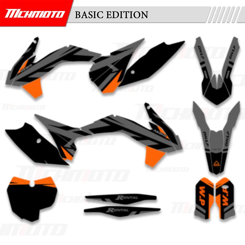 MCHMFG For KTM SX SXF XC XCF 2013 2014 2015 EXC XCW 2014 2015 2016 Graphics Decals Stickers Kits Number Name Background