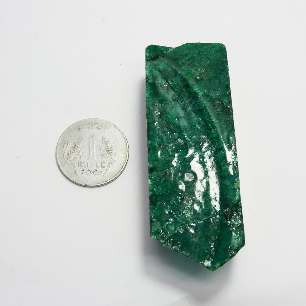 Natural Green Emerald Loose Gemstone Dyed Rough Uncut 499.95 Ct for Lapidary and Gem Collections