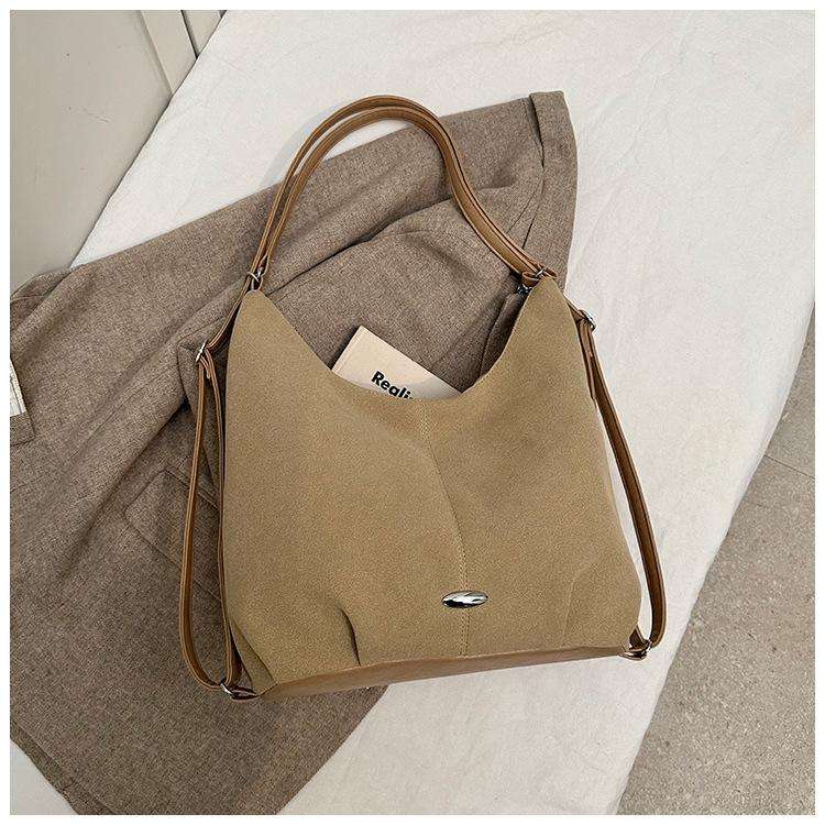 

Commuter large-capacity women s bag 2025 new casual versatile double shoulder back bag multi-purpose shoulder bag tote bag
