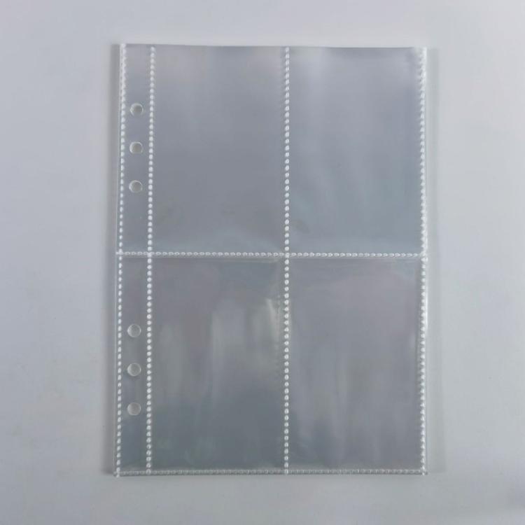 10Sheets Clear Punched Pocket File Sheet Protector Binders Sleeve Punched Pocket