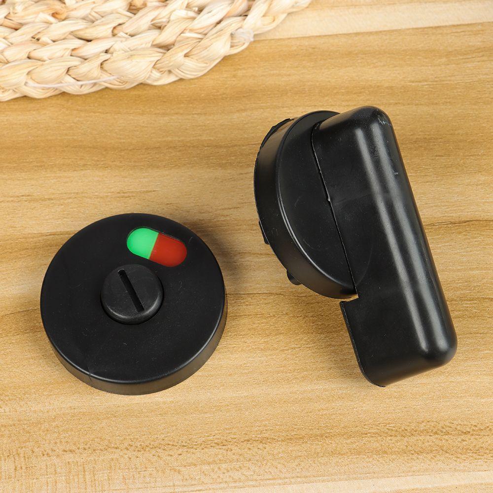 Hardware Parts Public Toilet Partition Handle Black Indicator Lock Door Lock