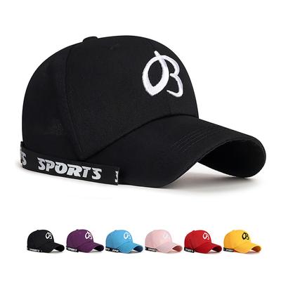 Berretto con nastro ricamato con lettere Primavera Estate Giovani Uomini Donne Coppia Berretto da baseball Cappelli Visiera da sole Cappello da pesca Cappellino con visiera