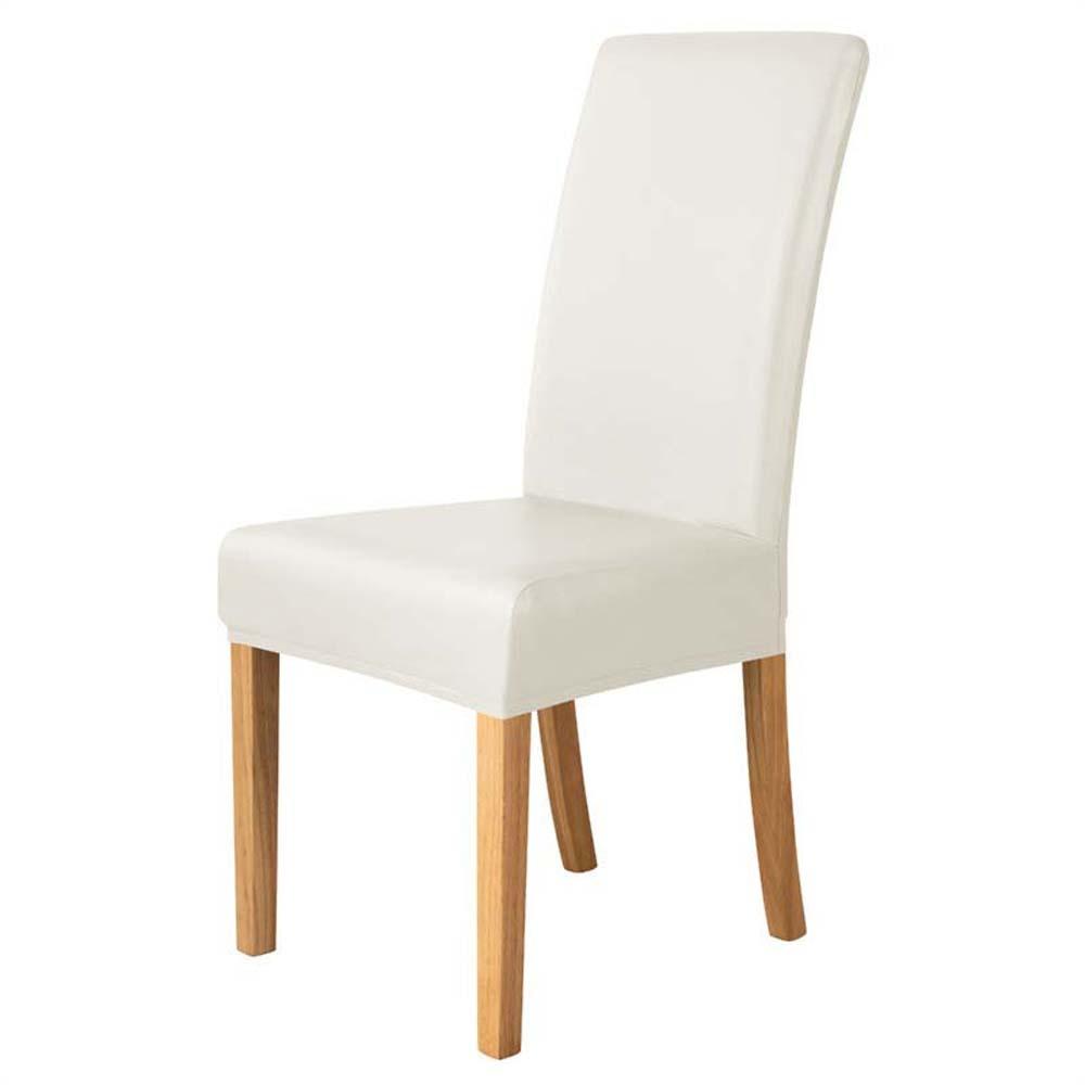 Simple Elastic PU Chair Cover Waterproof Anti-dirty Solid Color Seat Protection Oil Proof All-wrap Wear for Chairs Family Dinner