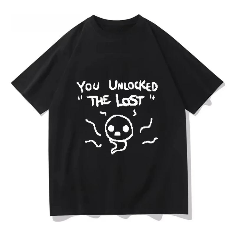 Camiseta Vintage Graphi Binding Of Isaac You Unlocked The Lo S