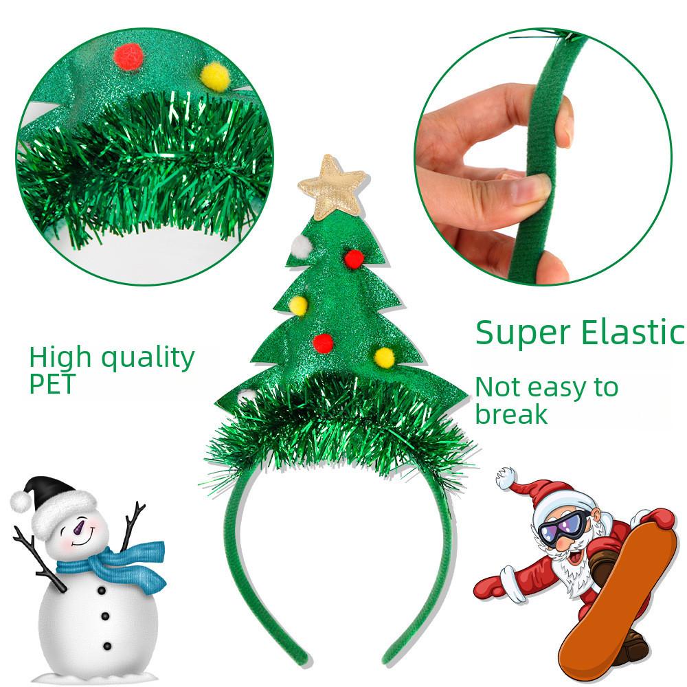 Colorful Christmas Plastic Headbands For Festive Celebrations And Holiday Parties