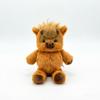 Highland Cattle Calf Plush Toy With Pp Cotton Filling For Kids And Adults